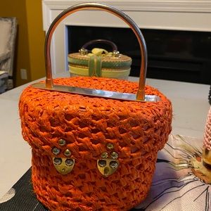 Vintage beautiful vibrant orange bag!